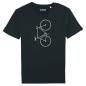 Preview: Hochwertiges Fahrrad T-Shirt mit Fixie/Single Speed Motiv aus Biobaumwolle