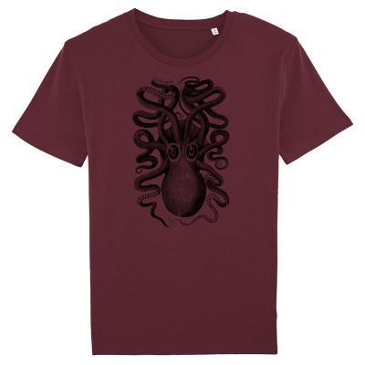 Oktopus - Bio-Fair Wear T-Shirt - burgundy