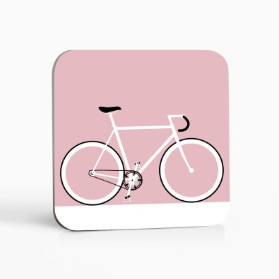 Fahrrad Untersetzer Fixie rosa