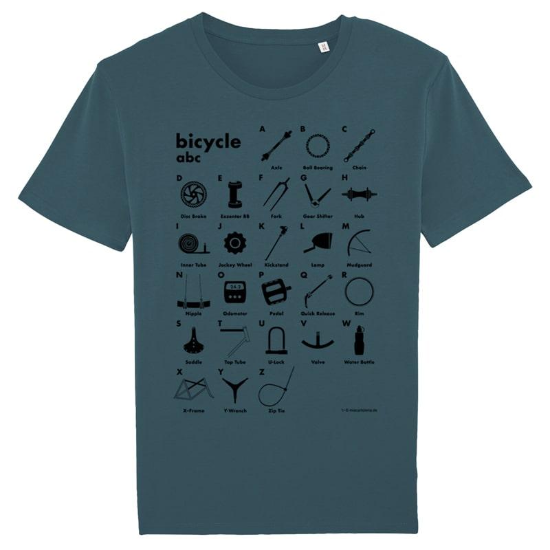 Fahrrad T-Shirt - Bicycle abc - Biobaumwolle