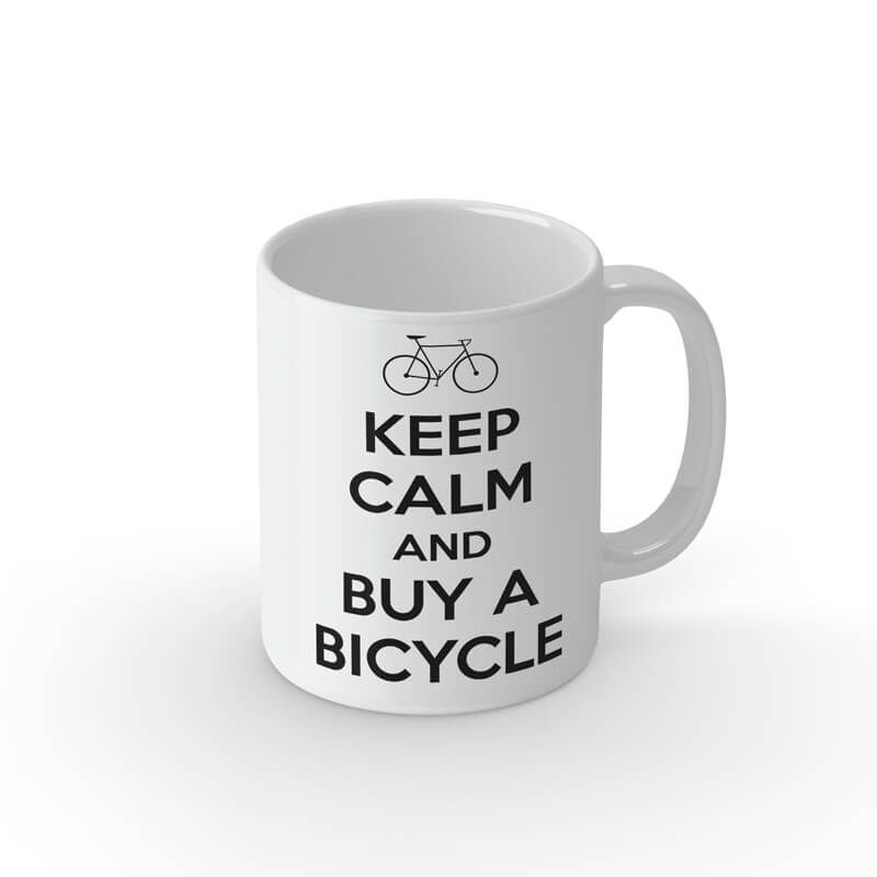 Tasse Keep calm and buy a bicycle