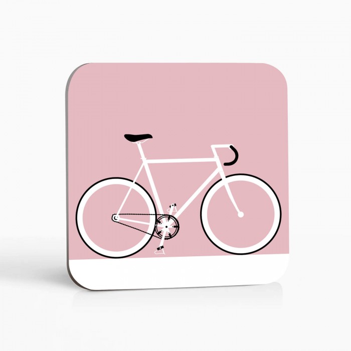 Fahrrad Untersetzer Fixie rosa
