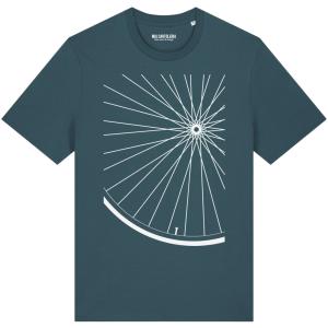 Fahrrad T-Shirt Laufrad  - petrol
